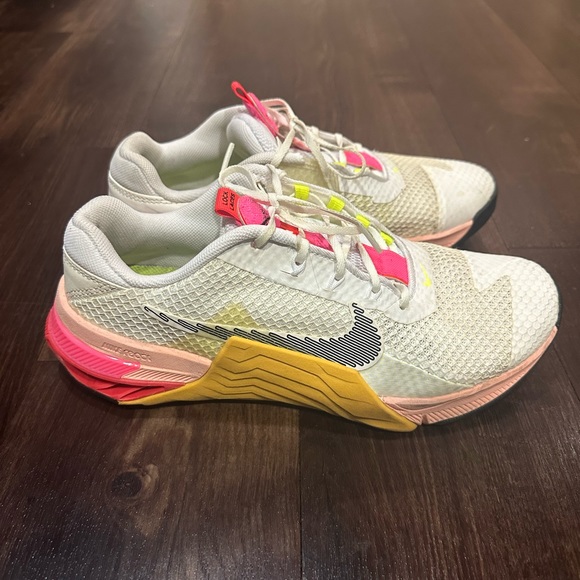 Nike Shoes - Nike Metcon 7 Women's Training Shoes, Size US 9, White/Pink/Neon Colors